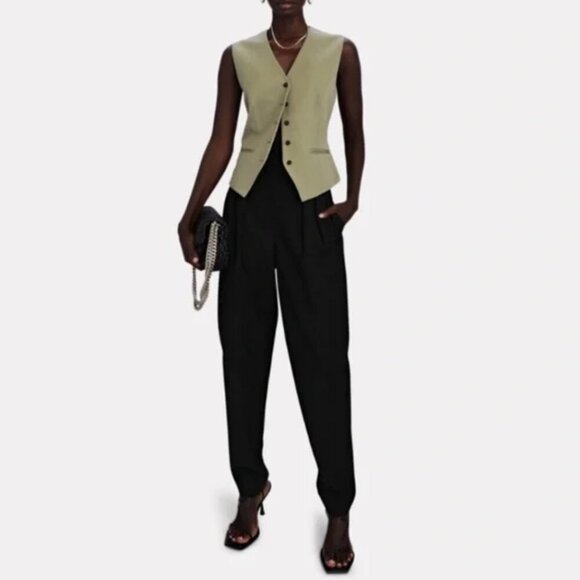 Anine Bing Khaki Green Marina Vest Size S